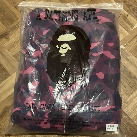 Purple Bape hoodie - Picture 1 of 4